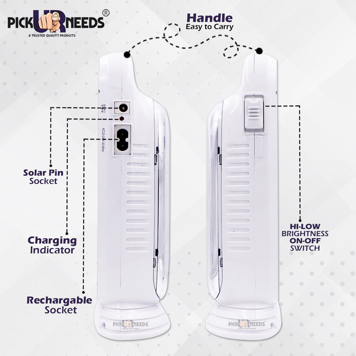 Pick Ur Needs Rechargeable Home Emergency Light High Range 40 LED Light With Long Battery Backup