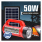 Pick Ur Needs 50W Rechargeable Torch Light With Support Solar Charge Laser + 20 SMD Bright LED 5 hrs Lantern Emergency Light