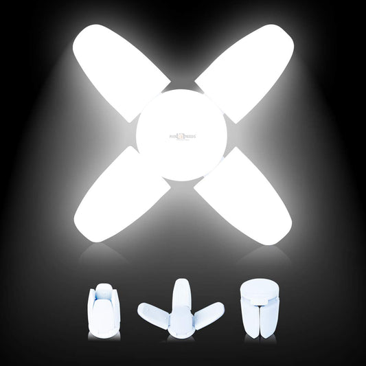 Pick Ur Needs Foldable LED Fan Bulb Light B22 28W With LED Blade Bulb