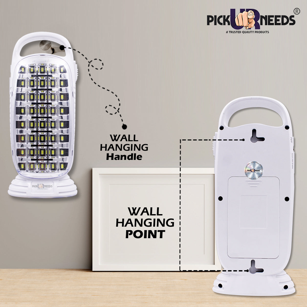 Pick Ur Needs Solar Rechargeable Home Emergency High Bright 40 SMD LED Light With Solar Panel