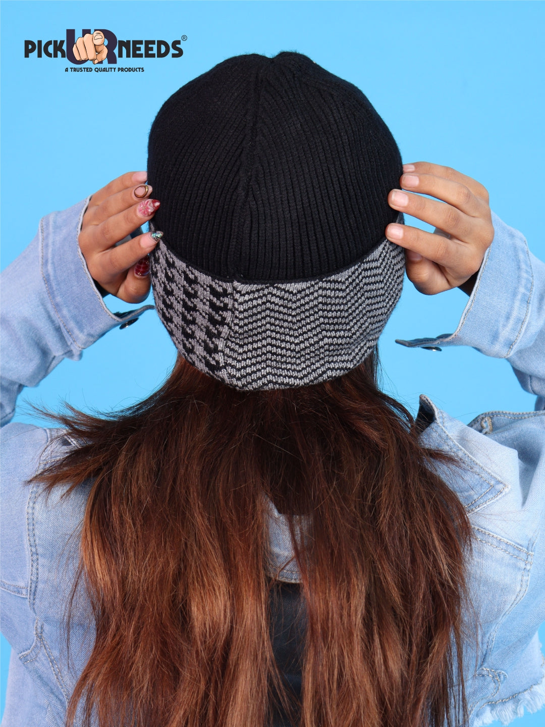 Pick Ur Needs Winter Cuff Beanie Cap – Double-Layered Warm Winter Hat