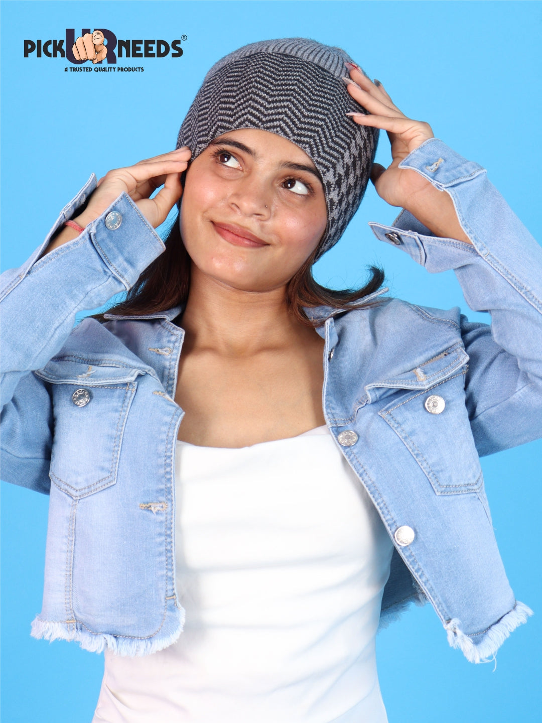 Pick Ur Needs Winter Cuff Beanie Cap – Double-Layered Warm Winter Hat
