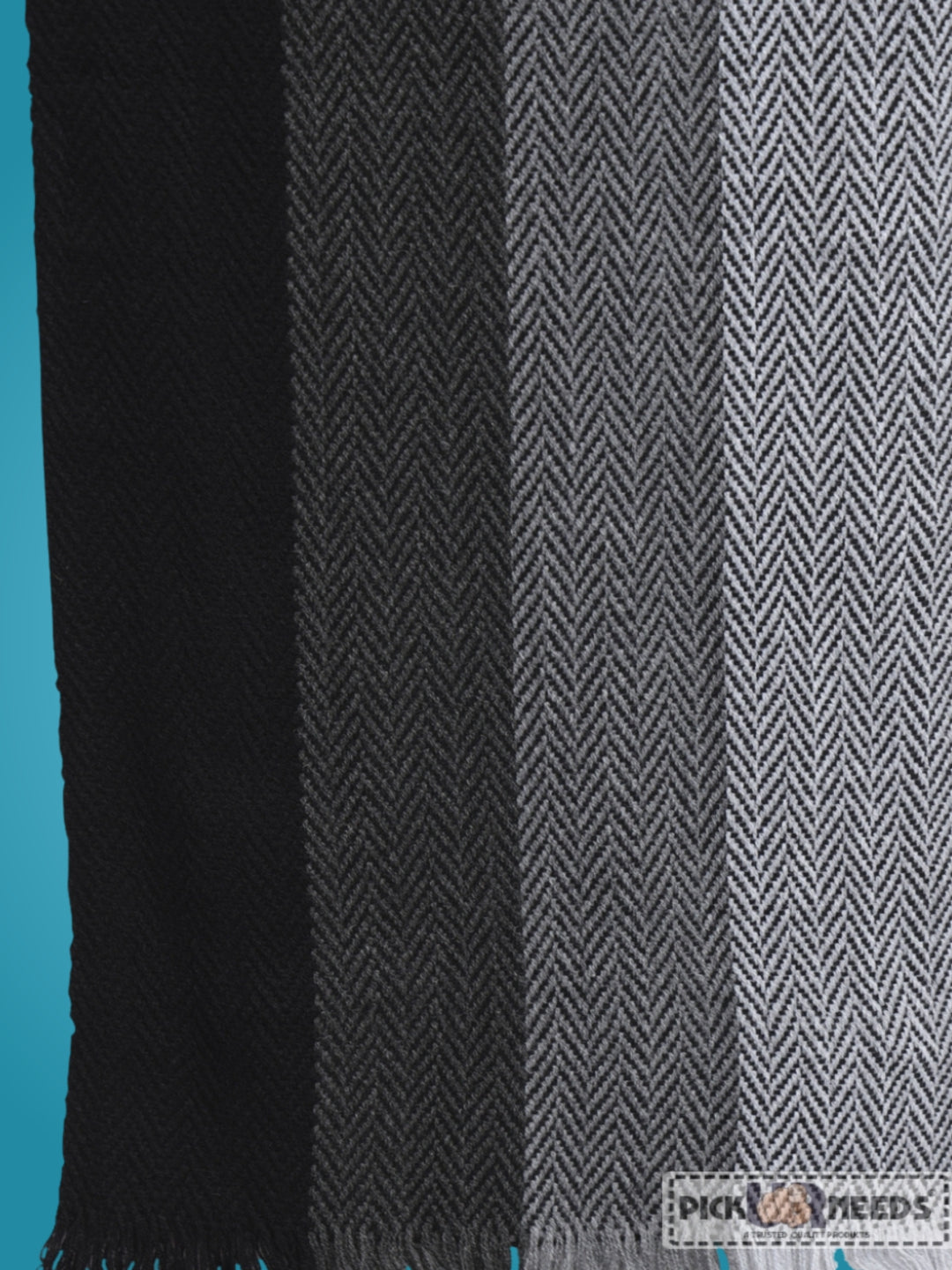 Pick Ur Needs Premium Men's Warm And Stylish Woolen Muffler With Multicolour Stripes And Stylish Tussles Ends