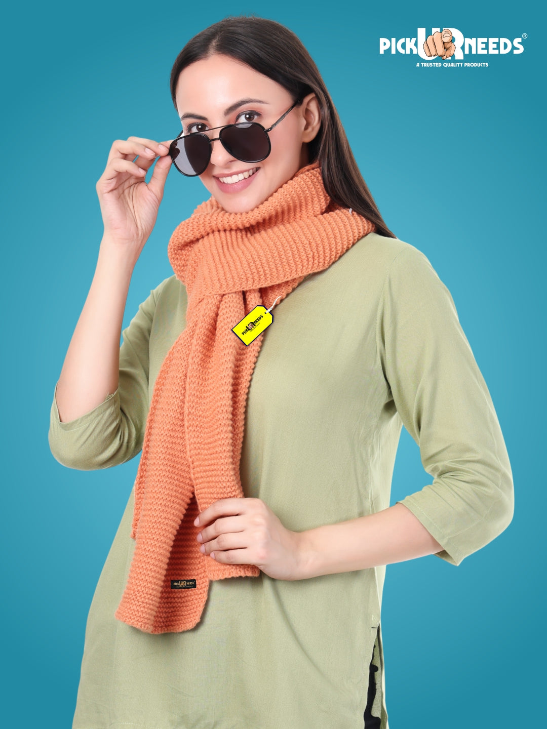 Pick Ur Needs Premium Knitted Winter Shawl/Stole for Women | Soft & Warm Woolen Wrap | Multipurpose Muffler,Shrug & Scarf