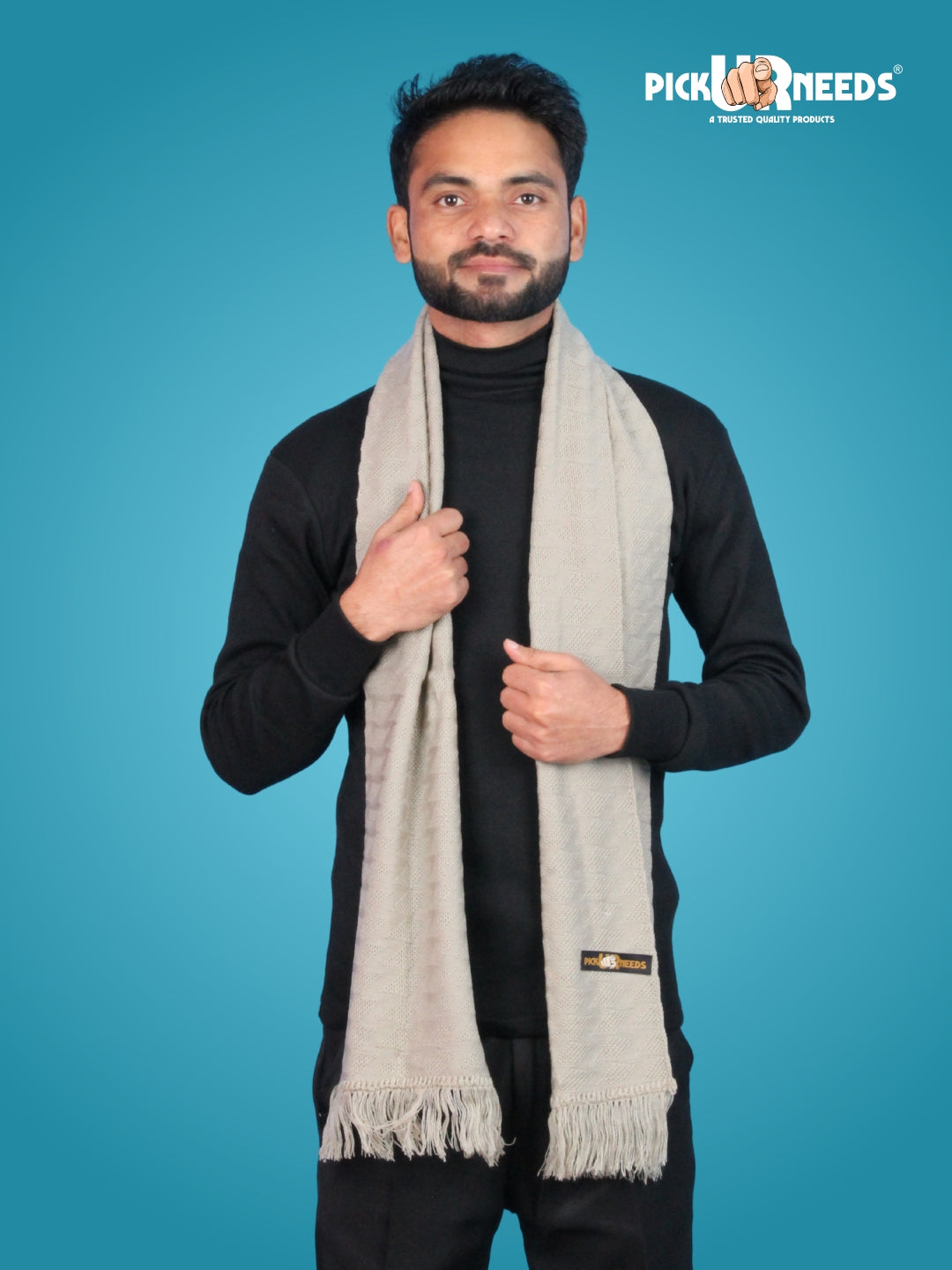 Pick Ur Needs Men’s Winter Muffler Soft Warm Woolen Scarf for Men Stylish Muffler for Office, Casual & Travel