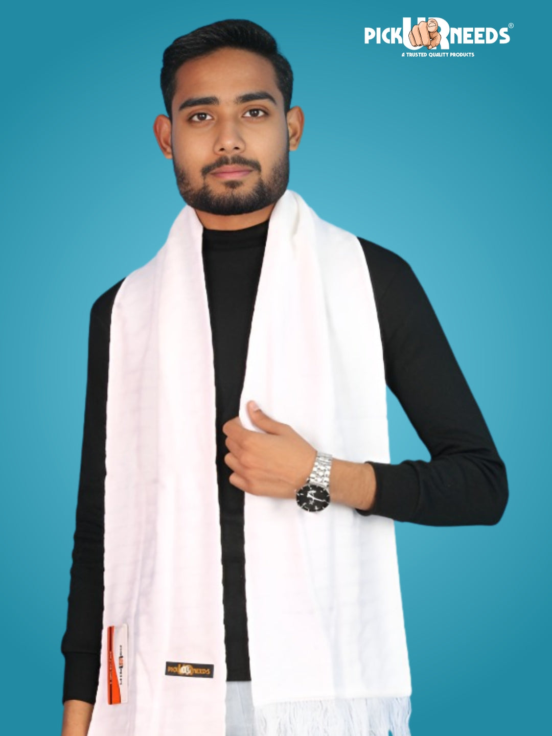 Pick Ur Needs Men’s Winter Muffler Soft Warm Woolen Scarf for Men Stylish Muffler for Office, Casual & Travel