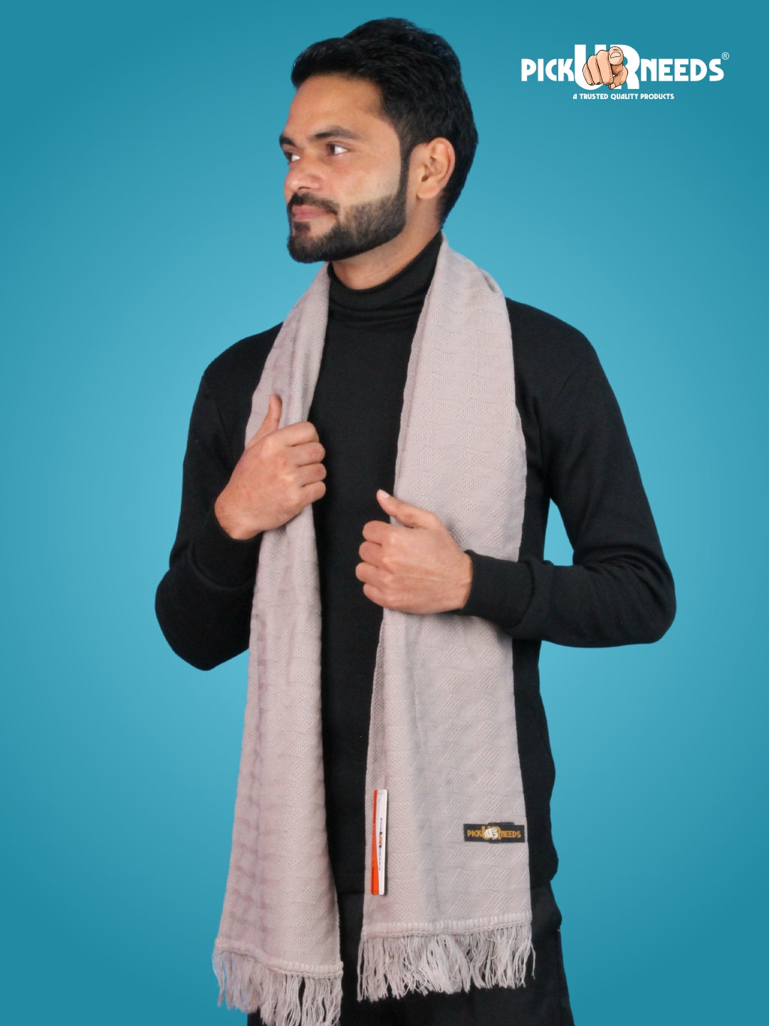 Pick Ur Needs Men’s Winter Muffler Soft Warm Woolen Scarf for Men Stylish Muffler for Office, Casual & Travel