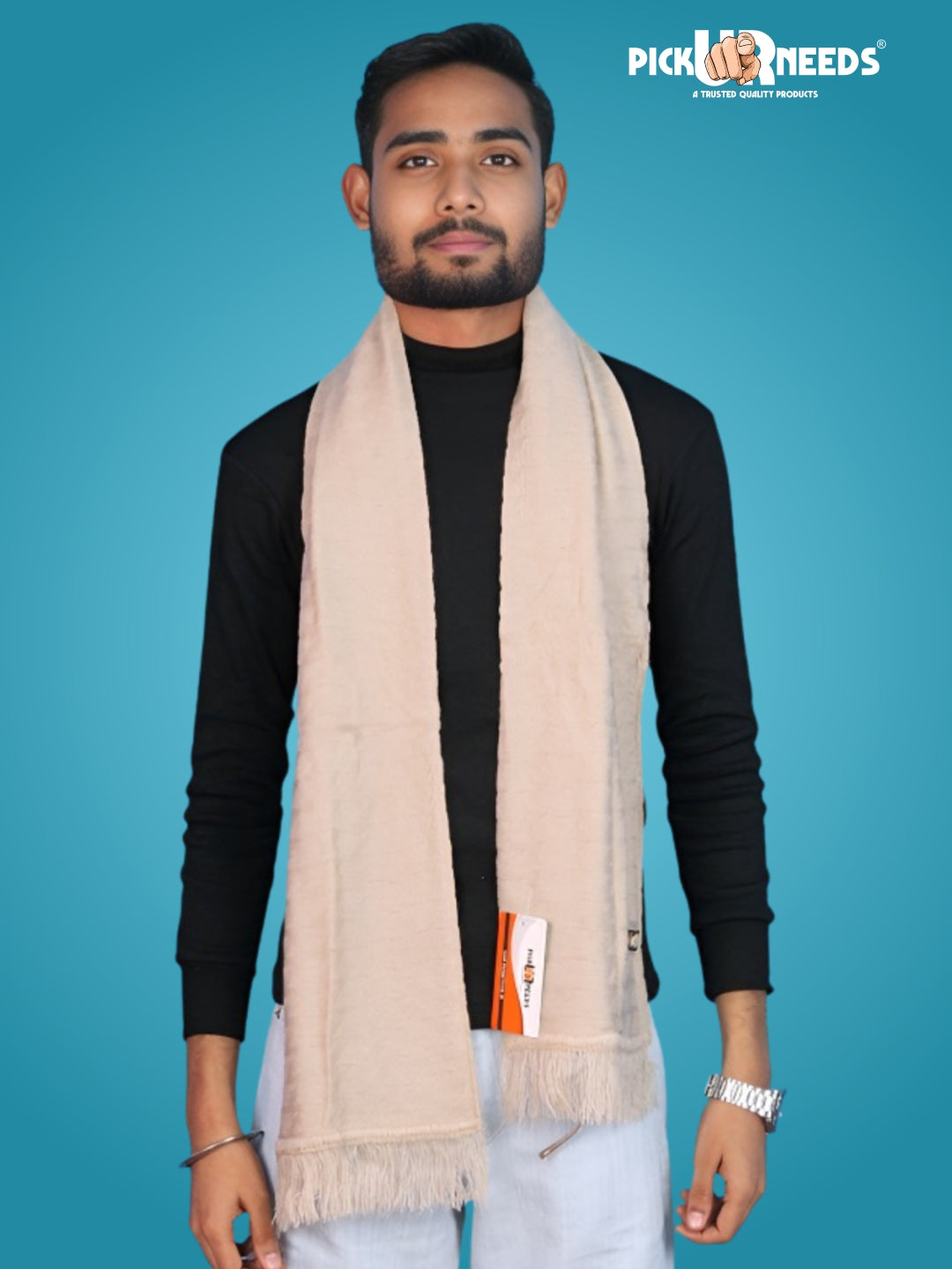 Pick Ur Needs Men’s Winter Muffler Soft Warm Woolen Scarf for Men Stylish Muffler for Office, Casual & Travel