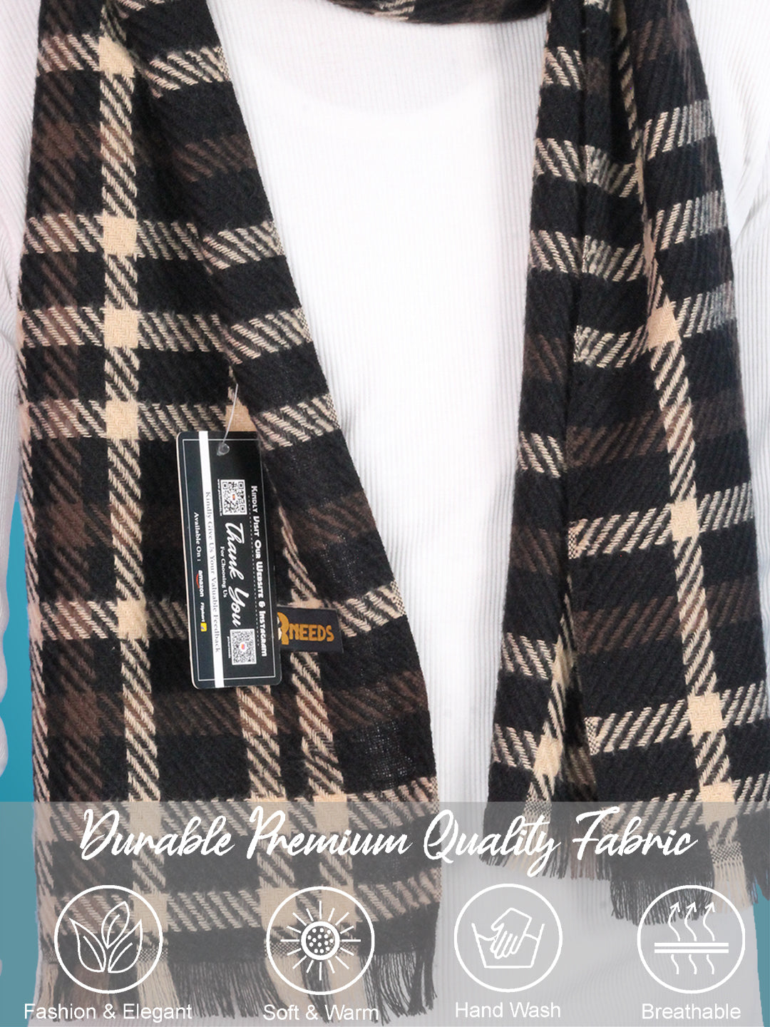 Pick Ur Needs Checkered Men Muffler
