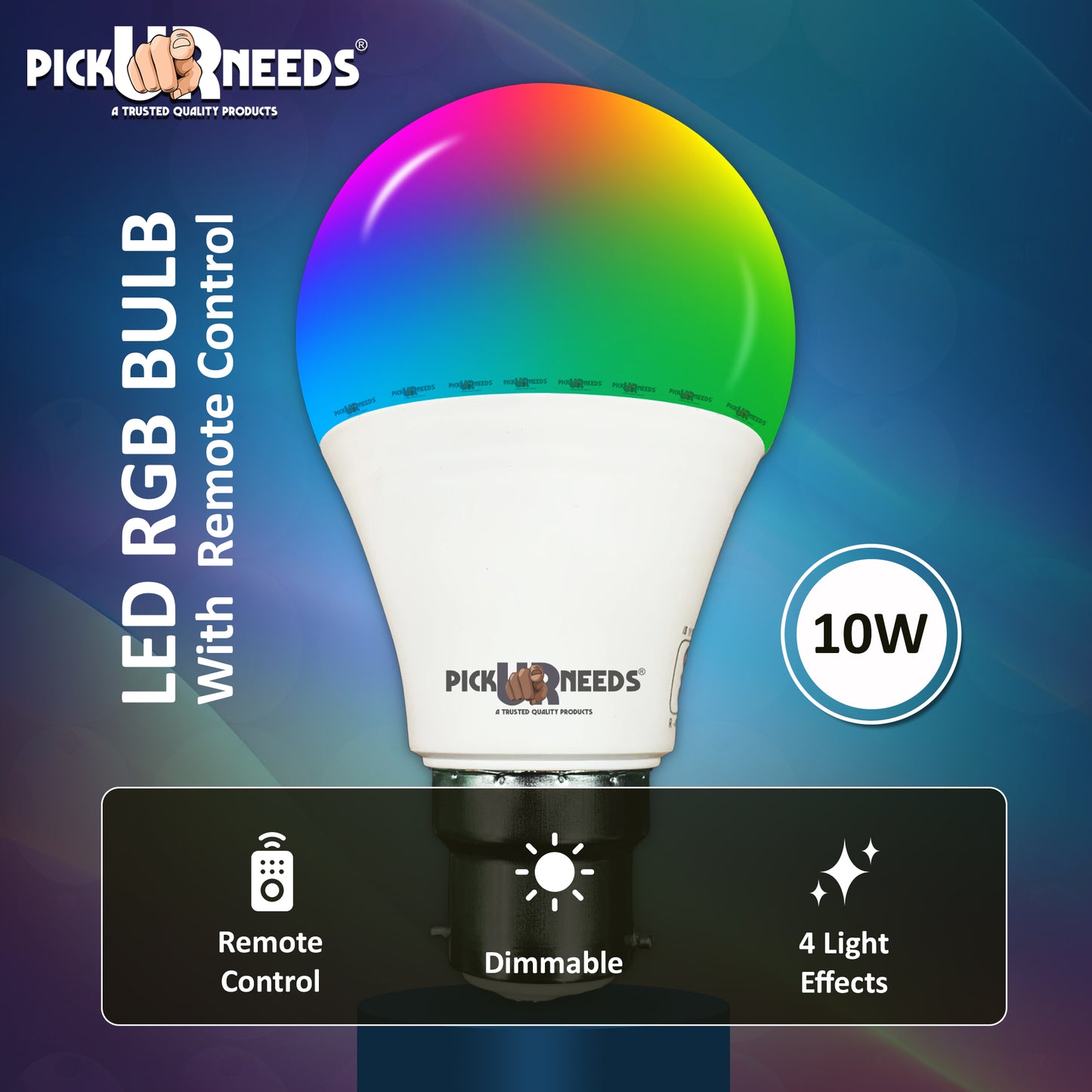 Pick Ur Needs 18 LEDs 5 m Multicolor Color Changing Bulb Rice Lights  (Pack of 4)