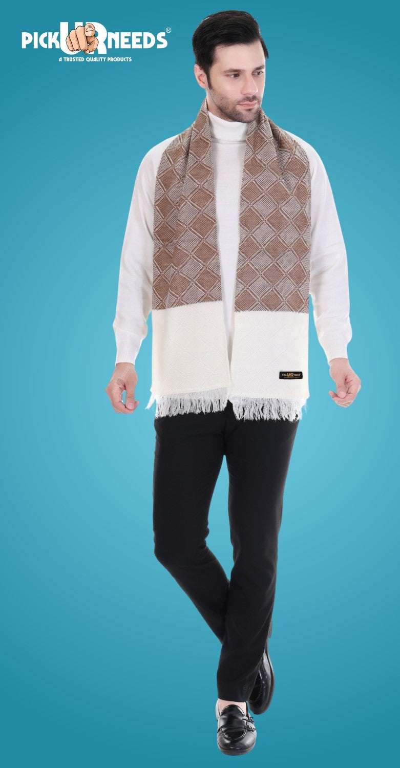 Pick Ur Needs Stylish Men’s Muffler – Warm, Soft & Trendy Winter Accessory