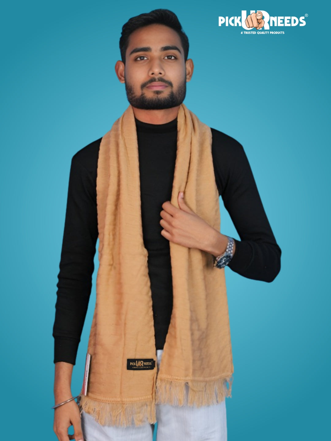 Pick Ur Needs Men’s Winter Muffler Soft Warm Woolen Scarf for Men Stylish Muffler for Office, Casual & Travel