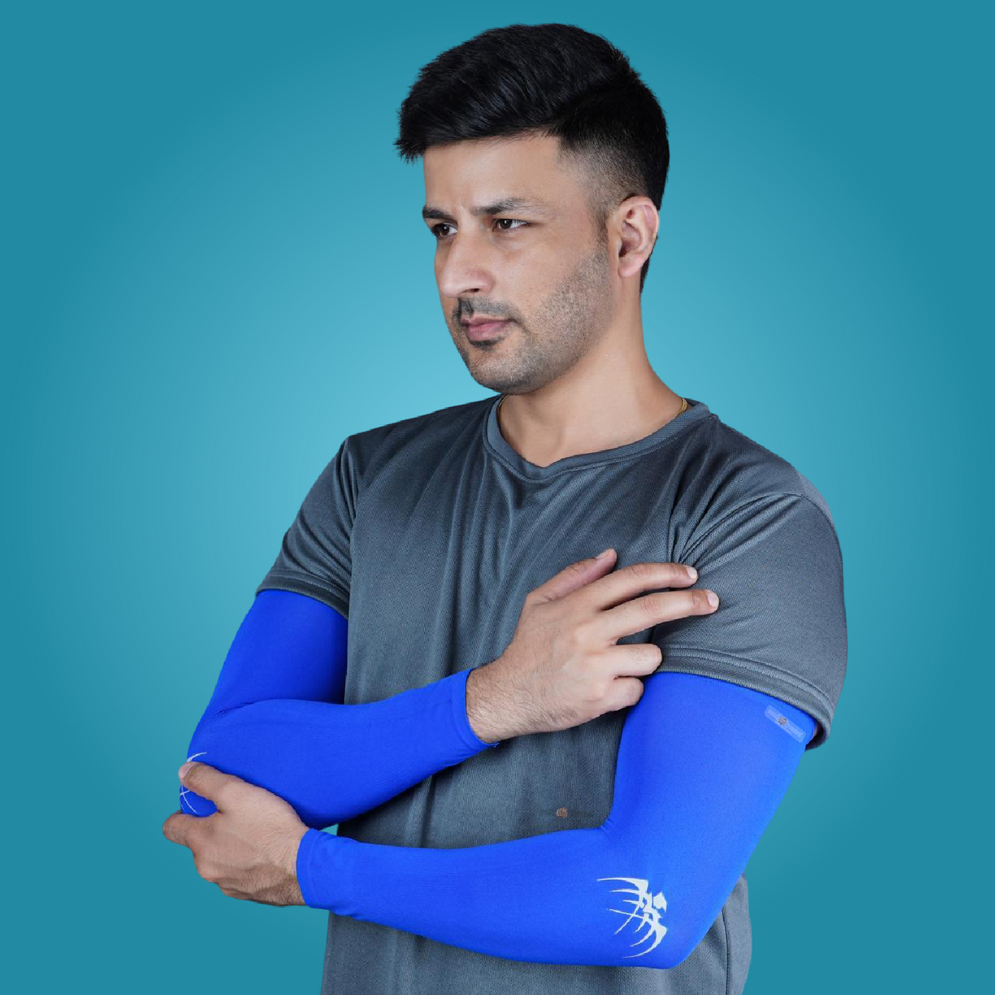 Pick Ur Needs UV Protection Arm Sleeves with Thumb Holes, Nylon Sun Protection Hand Cover for Running and Cycling, Unisex