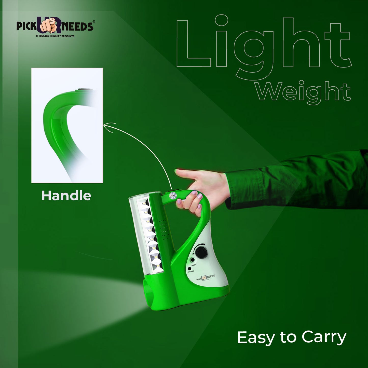 Pick Ur Needs Rechargeable Emergency 2 In 1 Home LED Torch Lantern Lamp Light with 24 SMD Light
