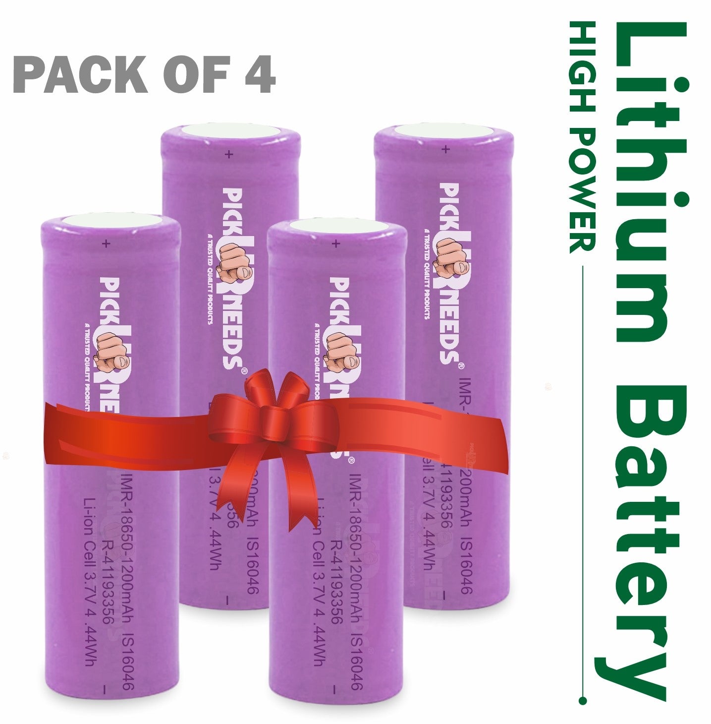 Pick Ur Needs 18650 Rechargeable Battery offers 2000mAh capacity, up to 1000 charge cycles, and high energy density. Ideal for high-drain devices, it ensures long-lasting, eco-friendly power with safety features for overcharge and discharge protection.
