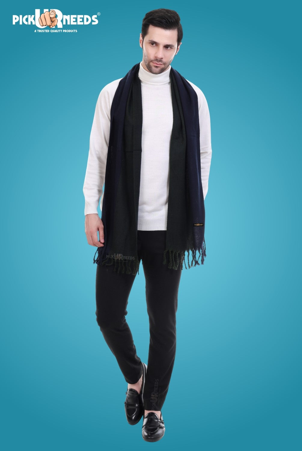 Pick Ur Needs Stylish Men’s Muffler – Warm, Soft & Trendy Winter Accessory