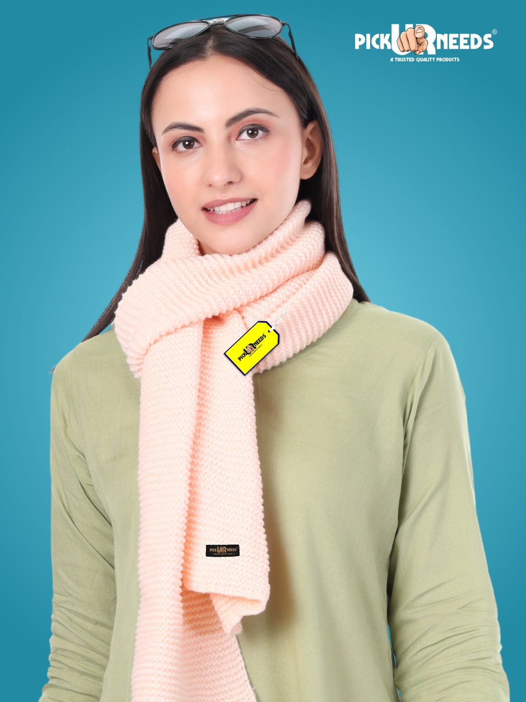Pick Ur Needs Premium Knitted Winter Shawl/Stole for Women | Soft & Warm Woolen Wrap | Multipurpose Muffler,Shrug & Scarf