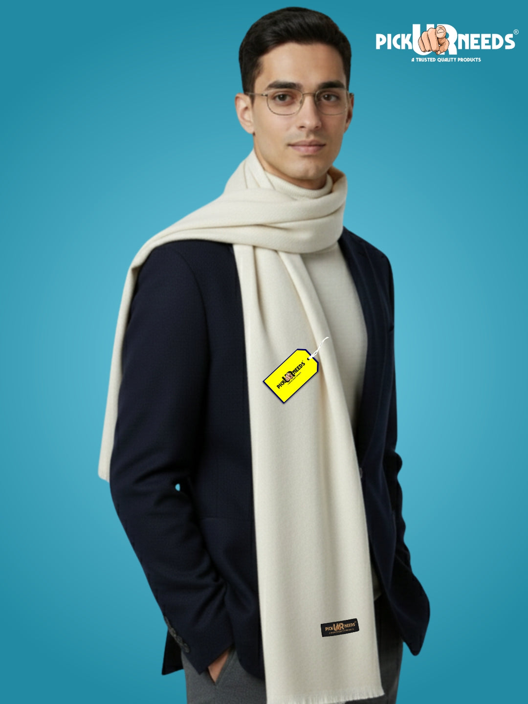 Pick Ur Needs Men’s Classic Winter Muffler Ultra-Soft Woolen Scarf with Premium Finish for Formal & Casual Outfits