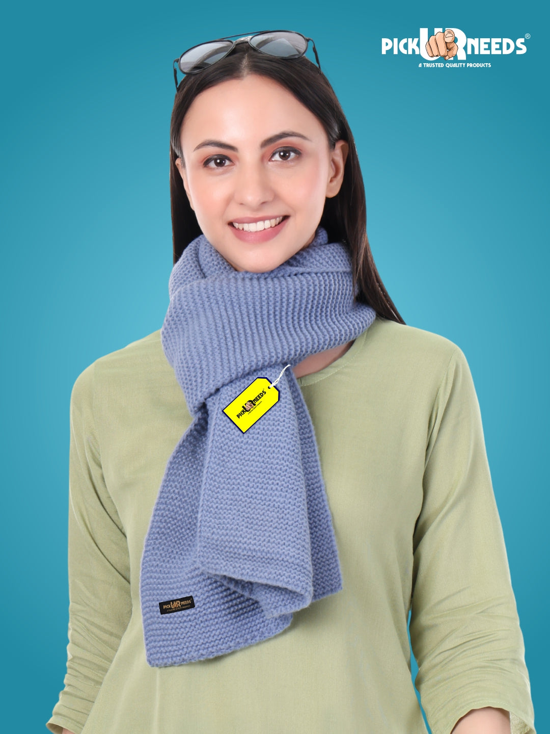 Pick Ur Needs Premium Knitted Winter Shawl/Stole for Women | Soft & Warm Woolen Wrap | Multipurpose Muffler,Shrug & Scarf