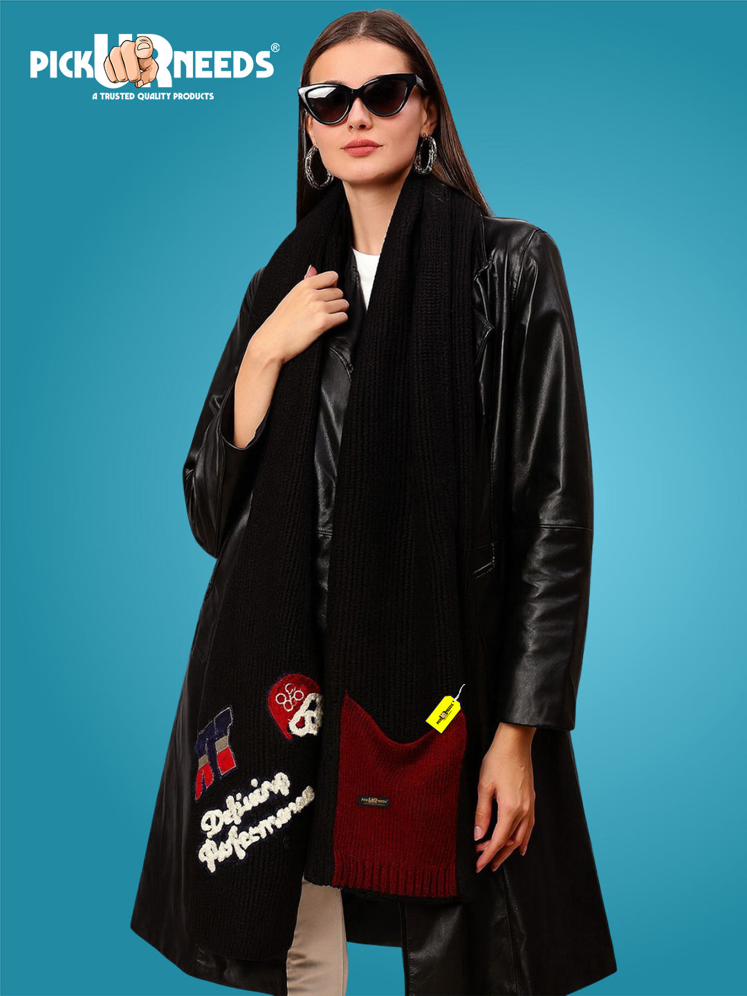 Pick Ur Needs Self Design Women Muffler