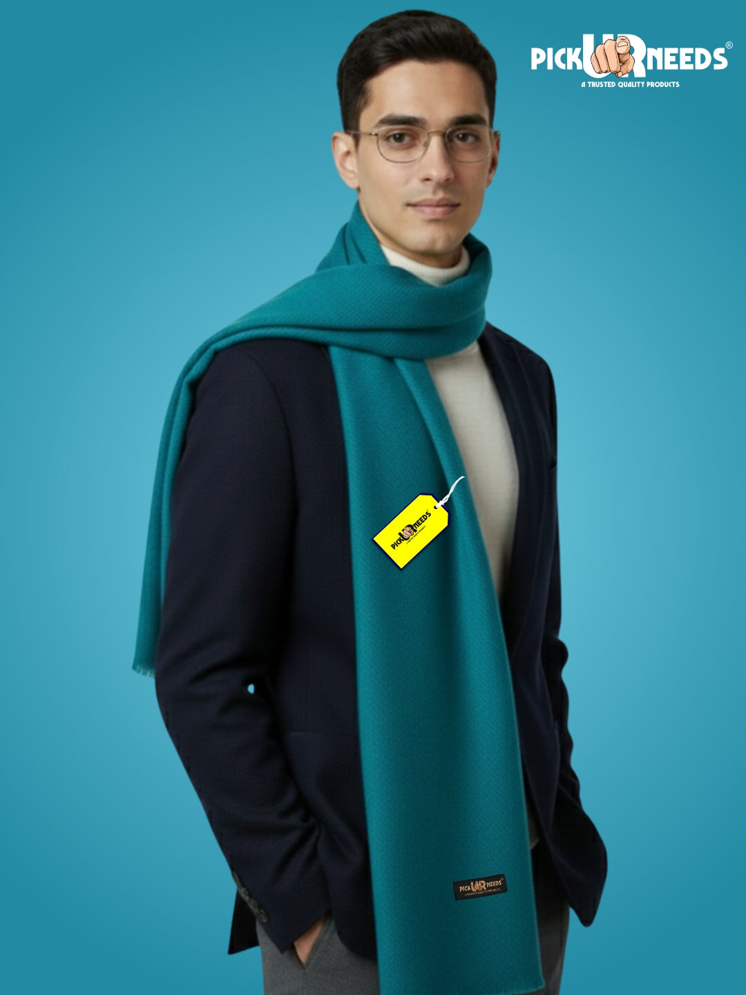 Pick Ur Needs Men’s Classic Winter Muffler Ultra-Soft Woolen Scarf with Premium Finish for Formal & Casual Outfits