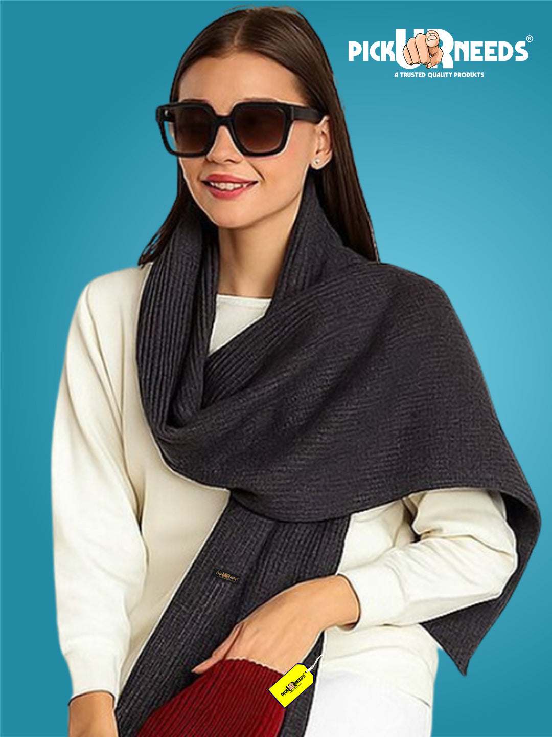 Pick Ur Needs Self Design Women Muffler