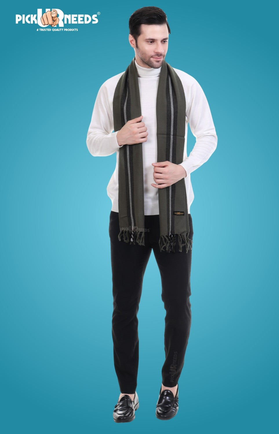 Pick Ur Needs Stylish Men’s Muffler – Warm, Soft & Trendy Winter Accessory