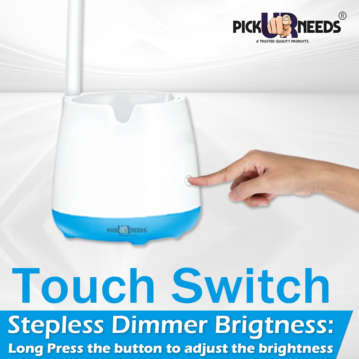 Pick Ur Needs Touch On/Off Switch LED Desk Lamp Study Lamp