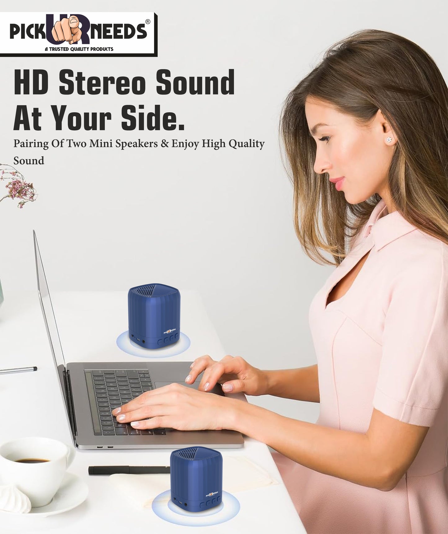 Pick Ur Needs Wireless Bluetooth Speaker Portable HD Outdoor Waterproof Stereo Sound Column Subwoofer Mini Speaker