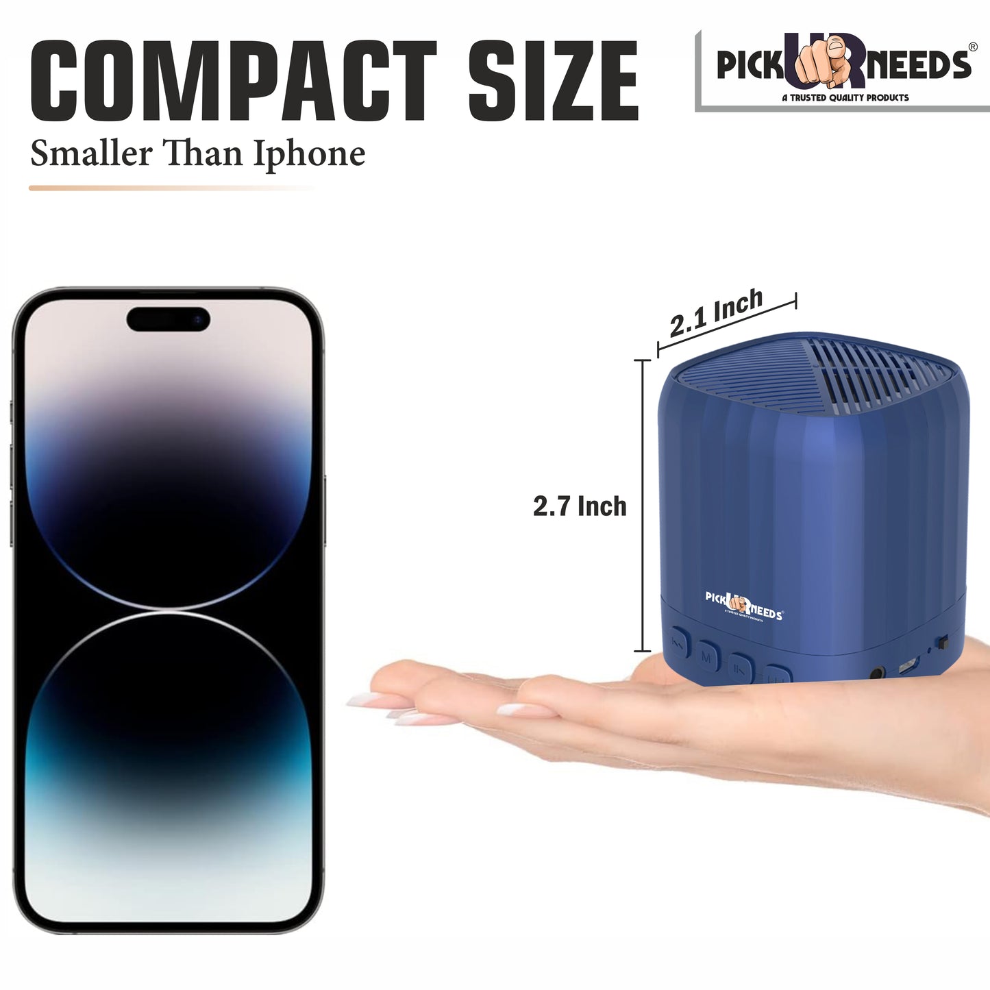 Pick Ur Needs Wireless Bluetooth Speaker Portable HD Outdoor Waterproof Stereo Sound Column Subwoofer Mini Speaker