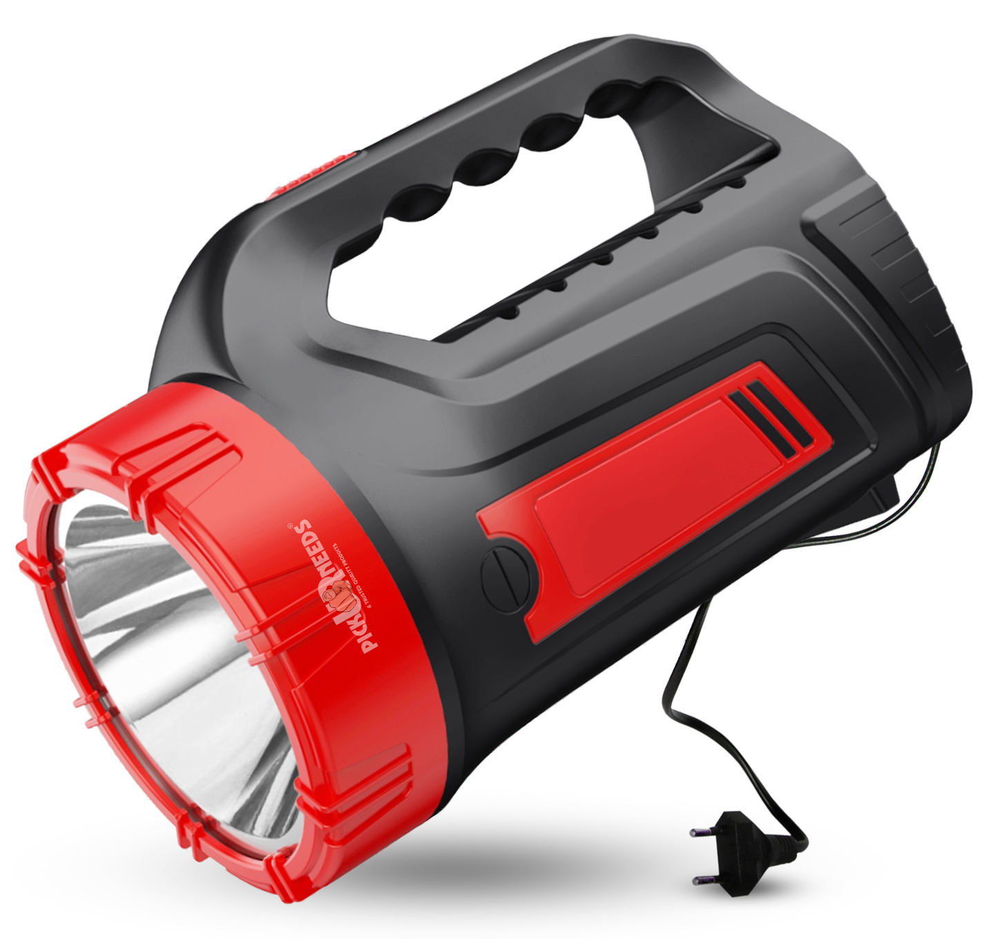 Pick Ur Needs Rechargeable Emergency 100W Long Range LED Search Torch Light With 8 Hrs Emergency Light