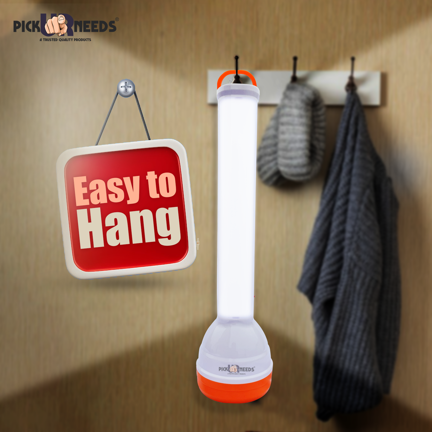 Pick Ur Needs 2 In 1 Emergency Rechargeable Long Range 50W+Tube LED Search Torch Light Torch