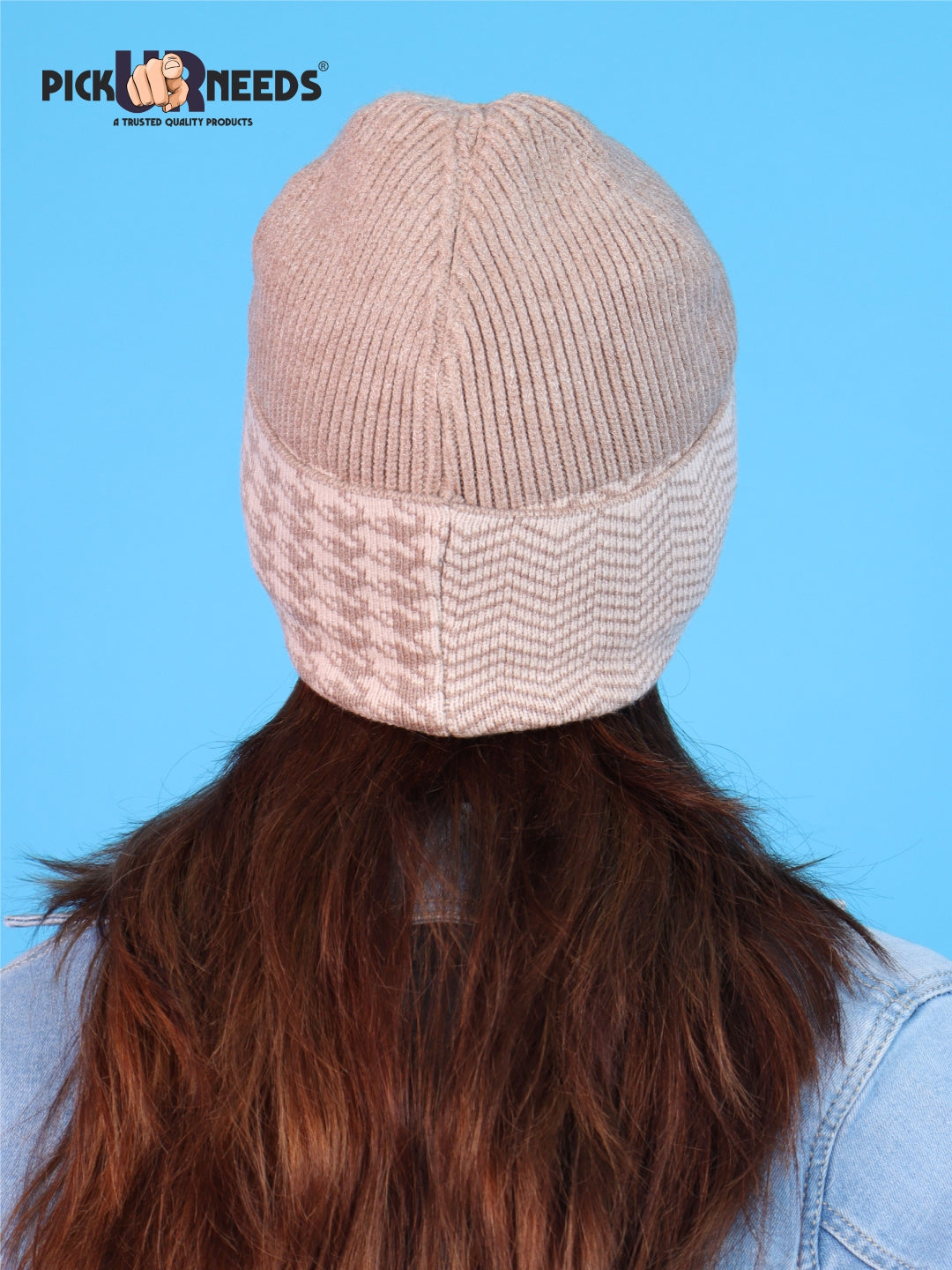 Pick Ur Needs Winter Cuff Beanie Cap – Double-Layered Warm Winter Hat