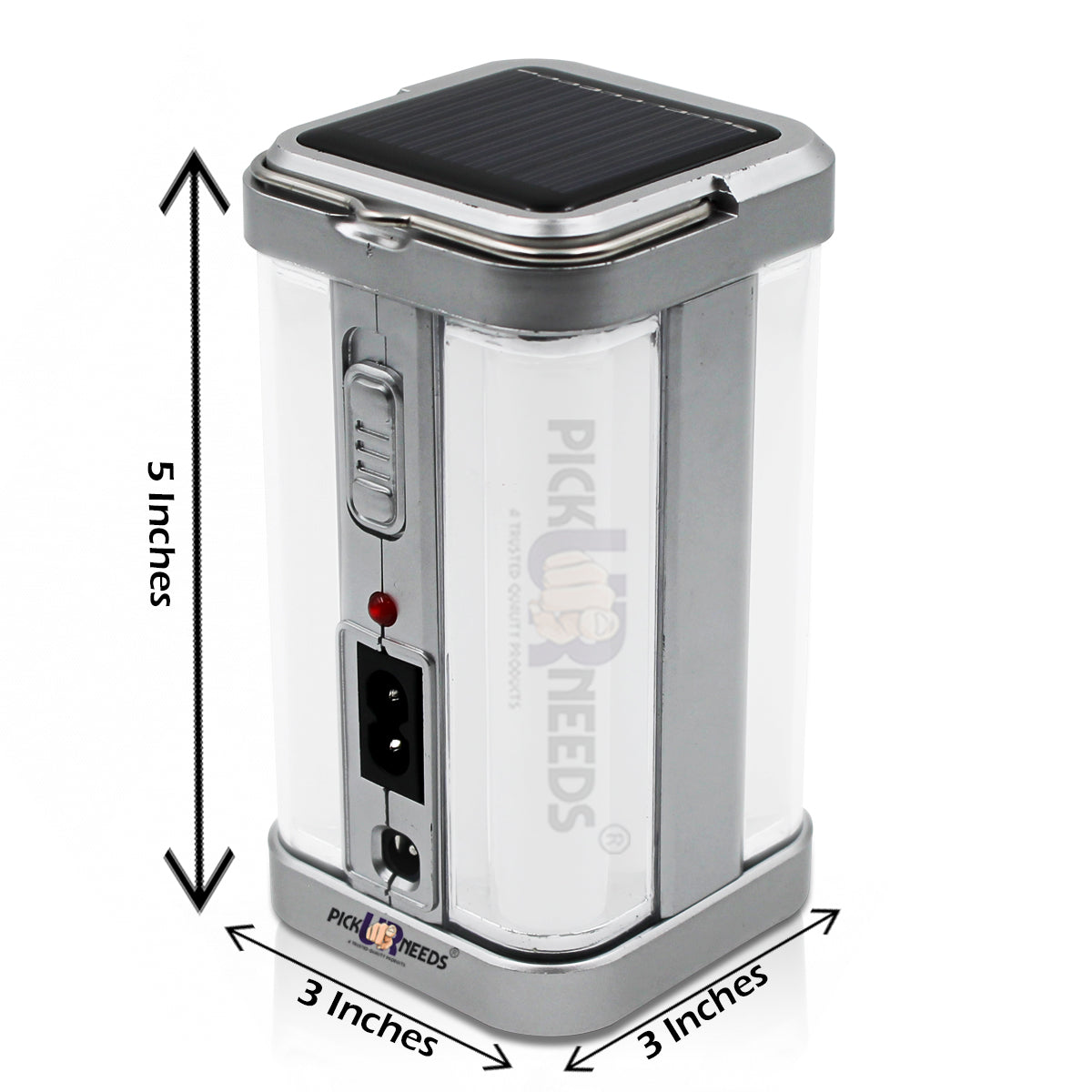 Pick Ur Needs Solar Rechargeable Home Emergency Floor Lantern Lamp Light 4 Side Tube