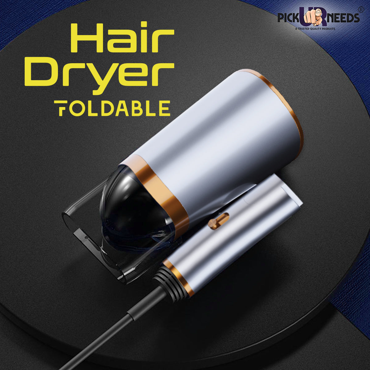 Pick Ur Needs Professional Foldable Stylish Hot And Cold Hair Dryer With Over Heat Protection For Men & Women