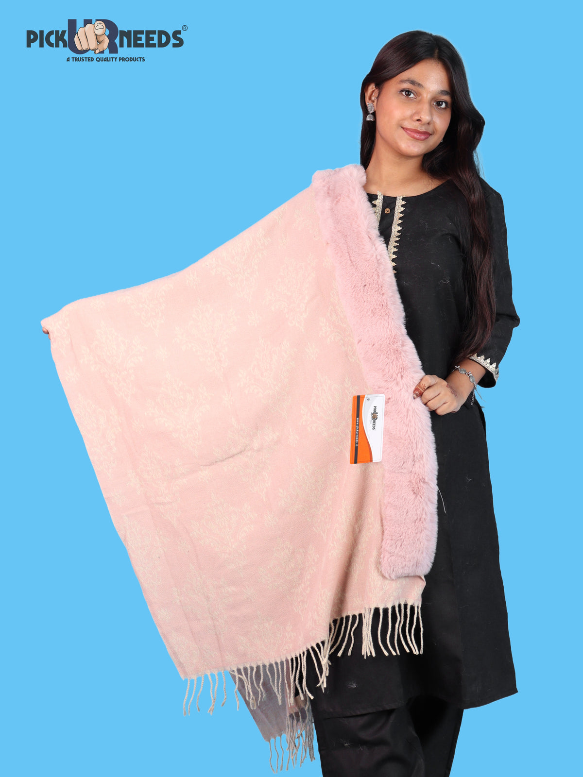 Pick Ur Needs Pashmina Self Design Women Shawl