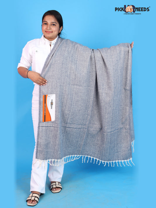 Pick Ur Needs Women’s Winter Muffler Shawl Soft & Warm Knitted Herringbone Wrap with Elegant Fringe Stole For Girls