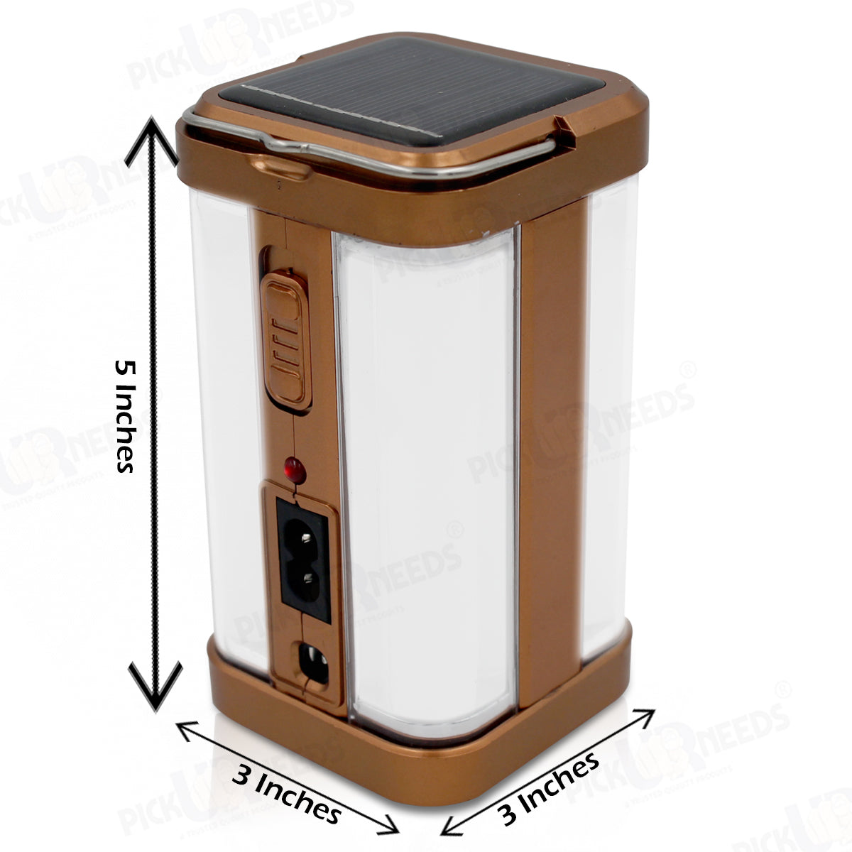 Pick Ur Needs Solar Rechargeable Home Emergency Floor Lantern Lamp Light 4 Side Tube