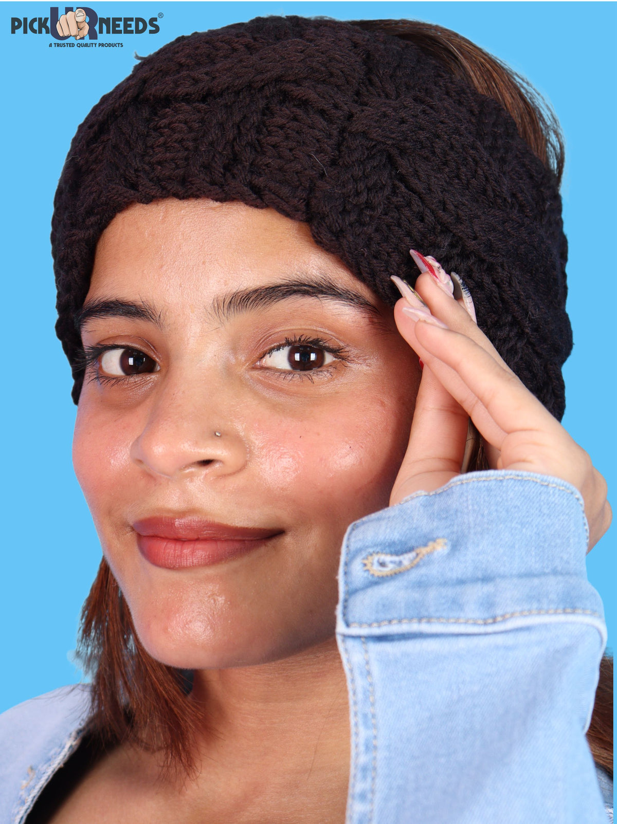 Pick Ur Needs Women & Girls Winter Earmuff Headband Kanpatti Soft Warm Ear Cover
