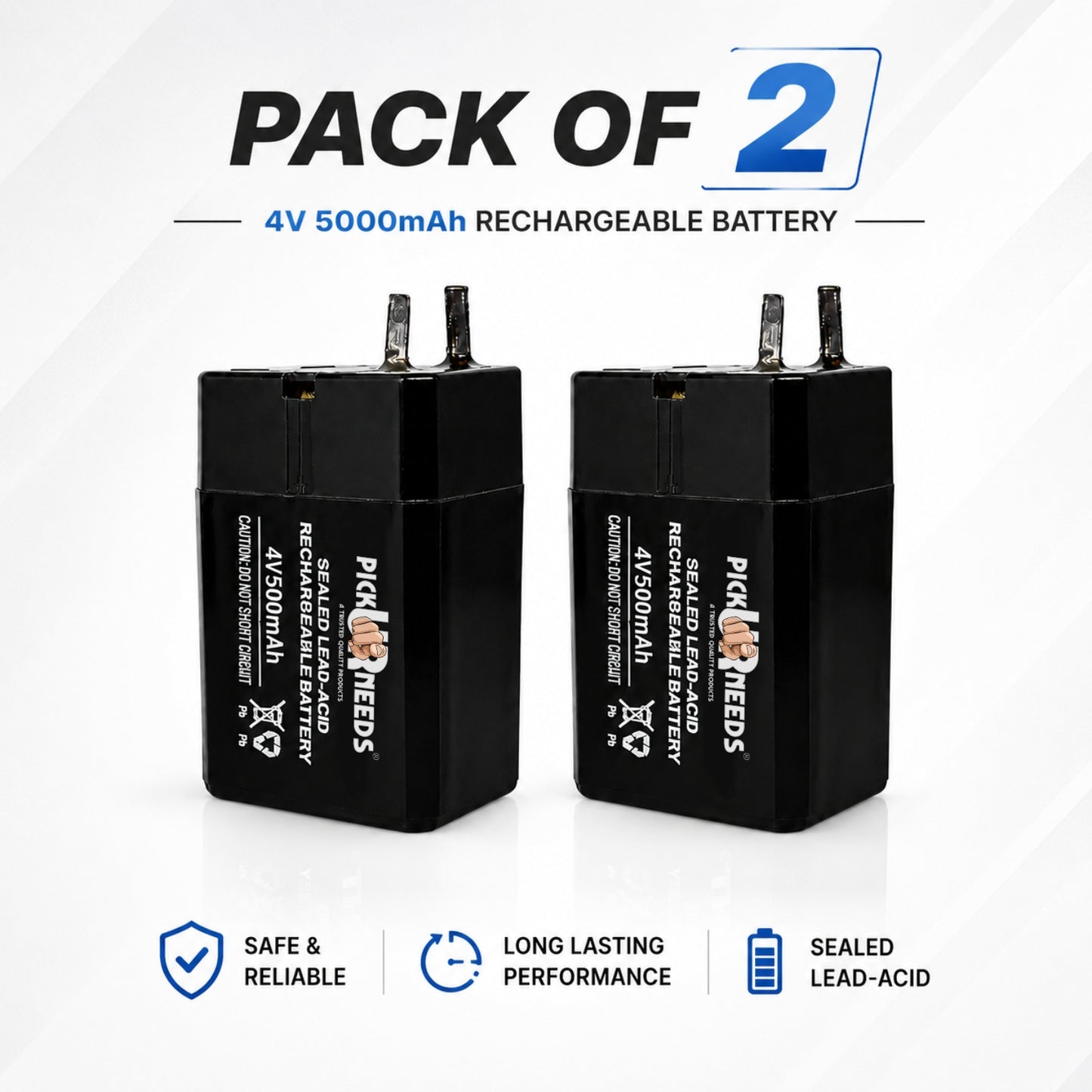 Pick Ur Needs Compact 4V 500mAh Sealed Lead Acid  for Long-Lasting Backup Power  Battery