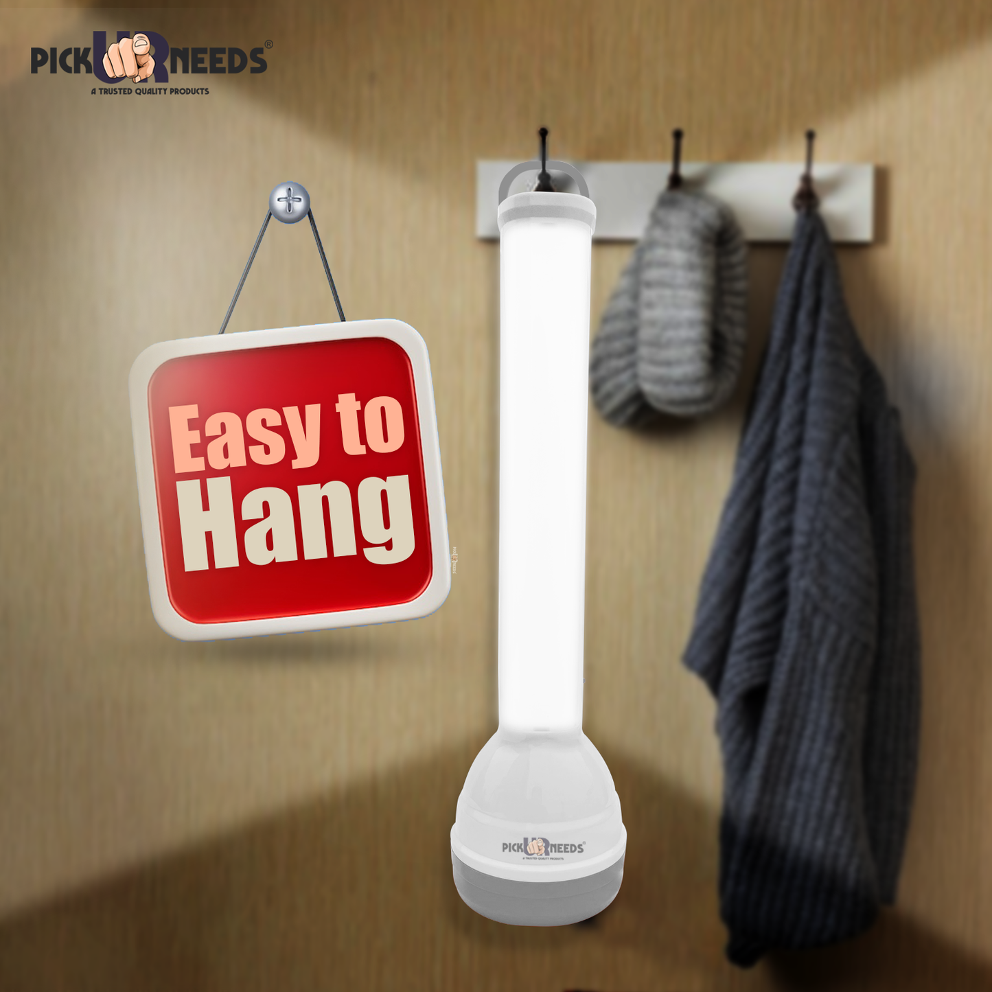 Pick Ur Needs 2 In 1 Emergency Rechargeable Long Range 50W+Tube LED Search Torch Light Torch