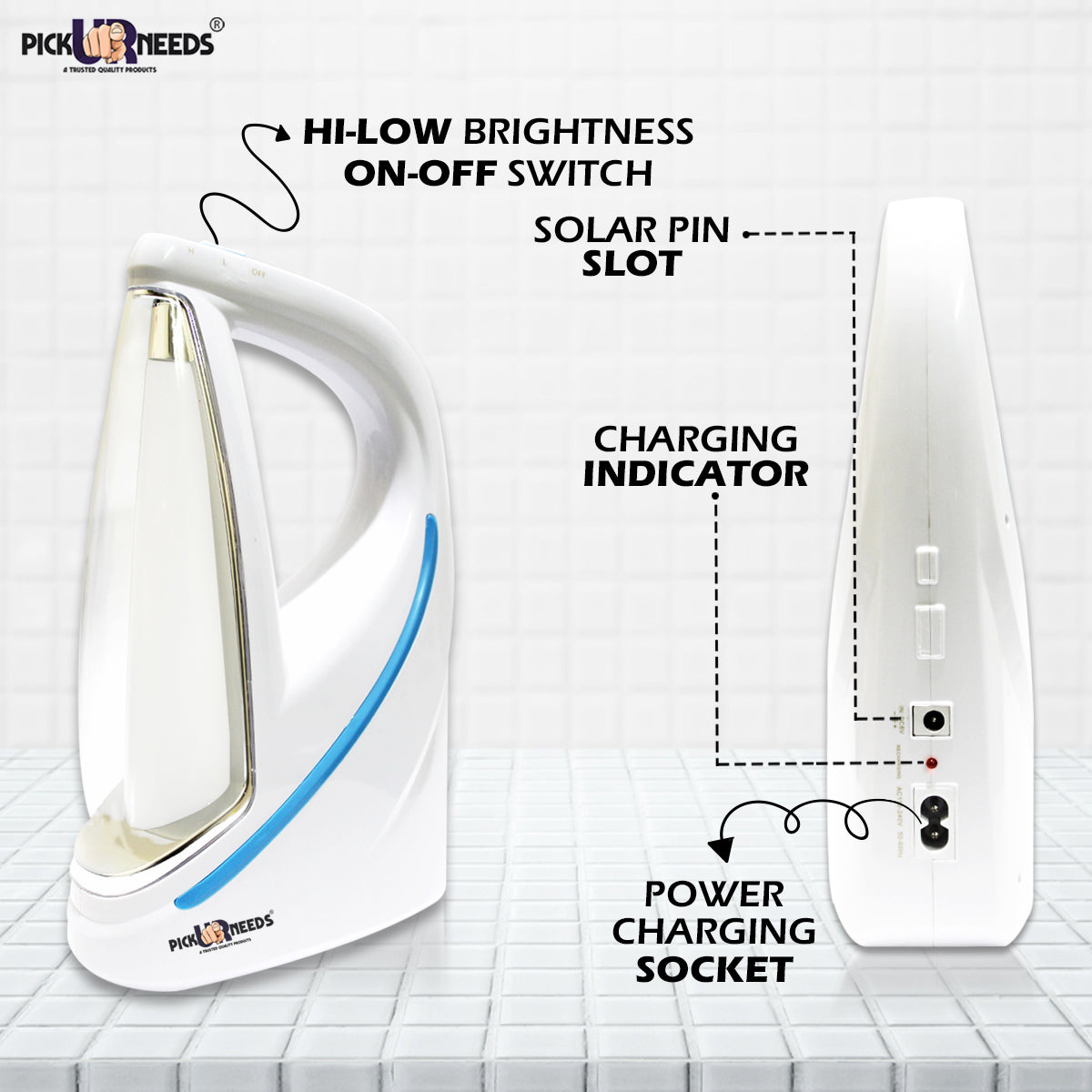 Pick Ur Needs Rechargeable Home Emergency LED Tube Light With 10 Hrs Emergency Lantern Lamp