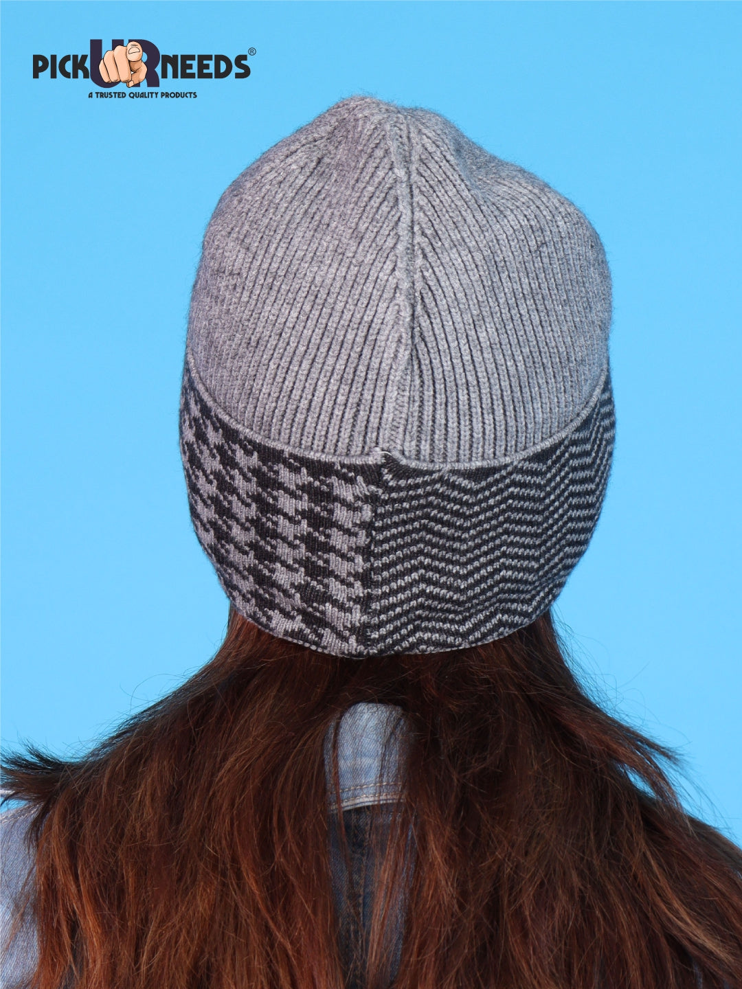 Pick Ur Needs Winter Cuff Beanie Cap – Double-Layered Warm Winter Hat