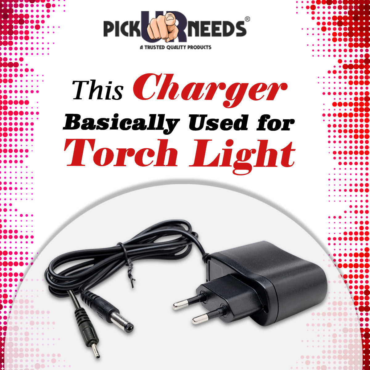 Pick Ur Needs Emergency Torch Light Charger Rocklight Model No :- 499 , 699, 299, 49W, 69W, 99W, 7114 etc . Rechargable Emergency DC Power Supply Adapter Charger for Emergency Lights 6V/600mA 3.6 A 10 hrs Torch Emergency Light