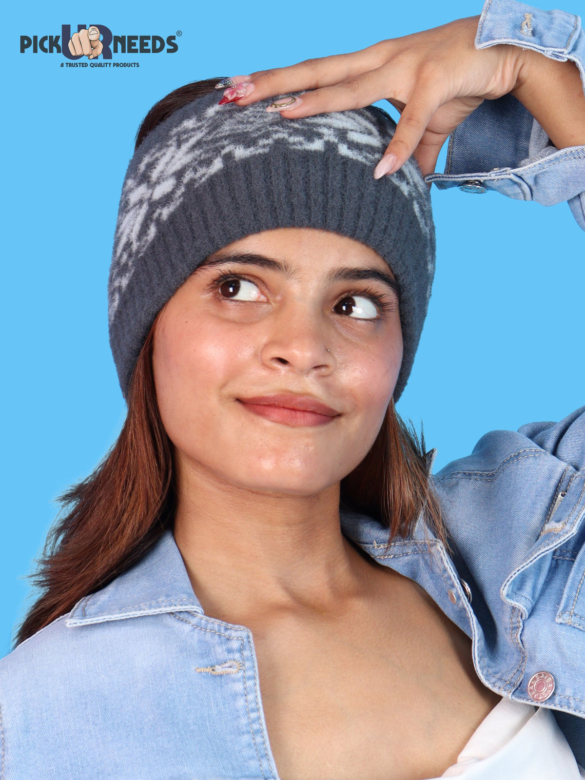 Pick Ur Needs Winter Headband for Women & Men Stretchable Ear Warmer Kanpatti Hair Band Cozy Head Cover for Walking, Running & Travel