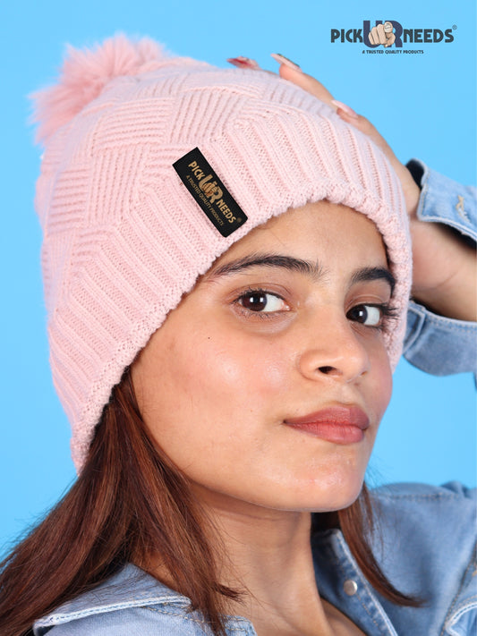 Pick Ur Needs Woolen Winter Cap – Warm & Stylish Winter Wear for Women