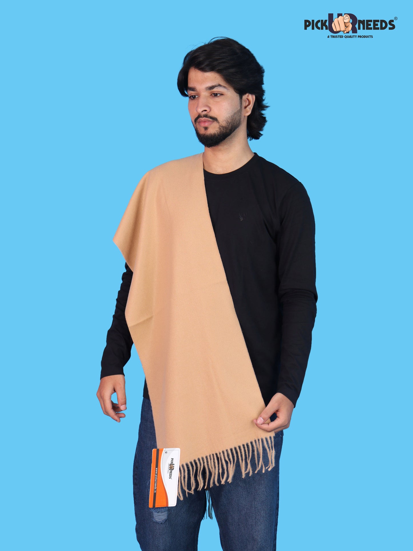 Pick Ur Needs Stylish Men’s Winter Muffler Soft Knitted Warm Neck Scarf