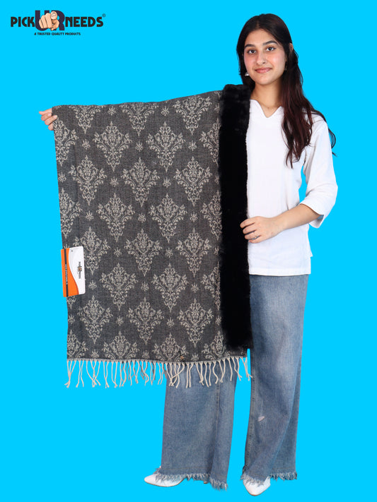 Pick Ur Needs Pashmina Self Design Women Shawl