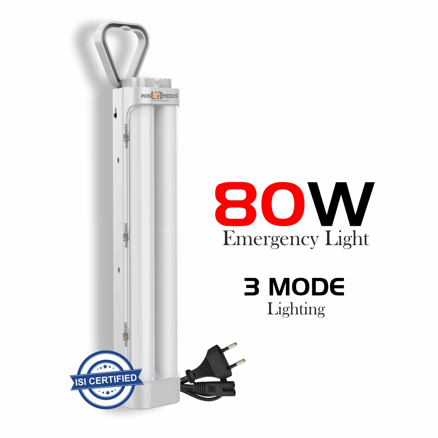 Pick Ur Needs Chargeable Emergency Light With Touch Sensor On / Off 2 High Brightness LED Tube 5 hrs Lantern Emergency Light