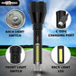Pick Ur Needs Rechargeable 75W LED Torch Light With 3 Brightness Mode+C Type Charging+Side COB 4 hrs Torch Emergency Light